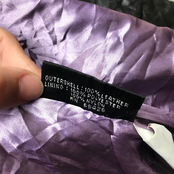 Vintage Pelle Studio Wilsons Lined Collared Jacket Womens Large L Zip Black - Picture 11 of 11